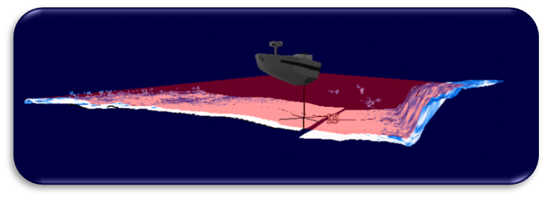 StructureScan 3D - Лодка проходит гребень по левому борту